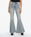 Kut From The Kloth Stella Fab Ab Studded High Waist Flare Jeans In Multi
