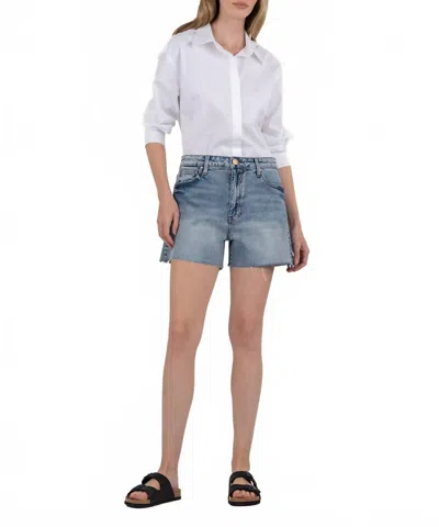 KUT FROM THE KLOTH TAYLOR HIGH RISE SHORT IN DENIM