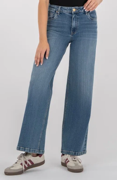 Kut From The Kloth The Jean Wide Leg Jeans In Blue