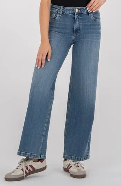 Kut From The Kloth The Jean Wide Leg Jeans In Blue