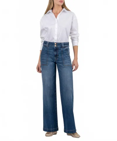 Kut From The Kloth The Jodi High Rise Wide Leg In Fairness In Blue
