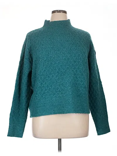 Pre-owned Kut From The Kloth Turtleneck Sweater In Teal