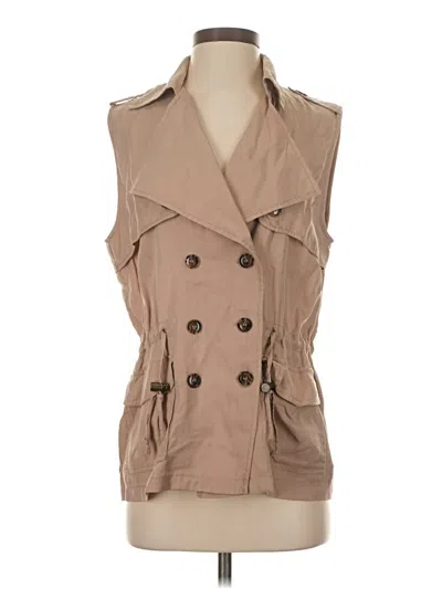 Pre-owned Kut From The Kloth Vest In Tan