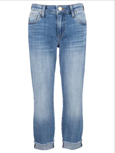 Kut From The Kloth Women's Amy Cropped Straight Leg Jeans In Blue