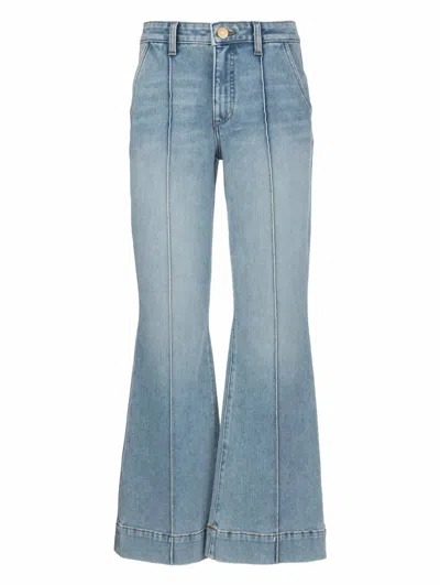 Kut From The Kloth Women's Ana Ab Fab Flare Jeans With Pintuck In Medium Blue