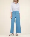 Kut From The Kloth Women's Ash High Rise Wide Leg Pants In Amalfi Blue In Multi