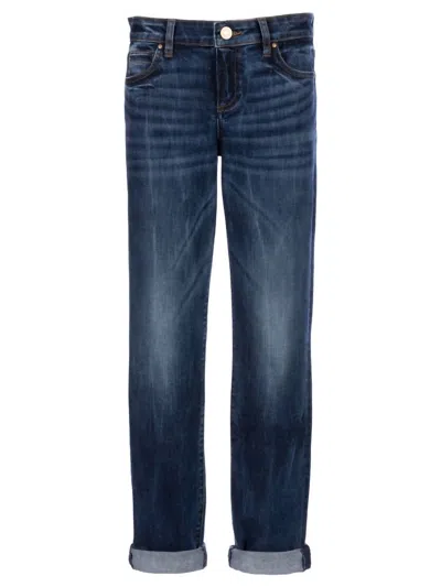 Kut From The Kloth Women's Catherine Boyfriend Jeans In Dark Indigo Wash In Multi