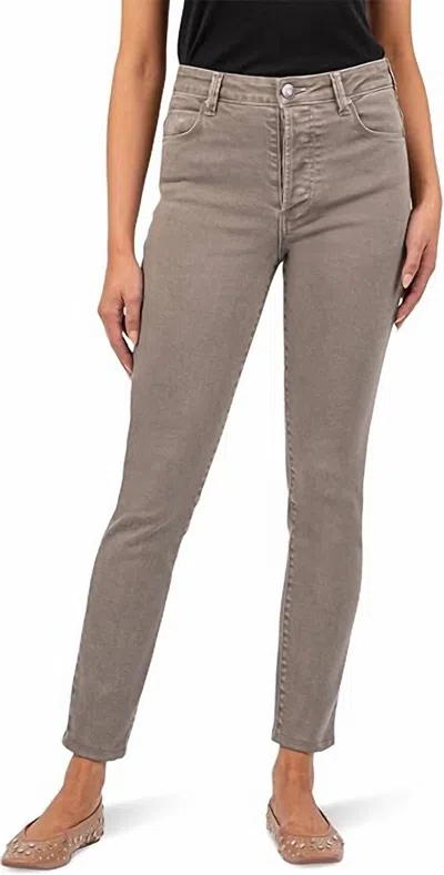 Kut From The Kloth Women's Charlize High Rise Cigarette Leg Jeans In Pebble In Gray