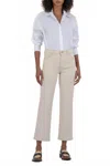 Kut From The Kloth Kelsey High Rise Ankle Flare Jeans In Ecru In White