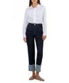 Kut From The Kloth Women's Fay High Rise Straight Leg In Kindled W/euro Base Wash