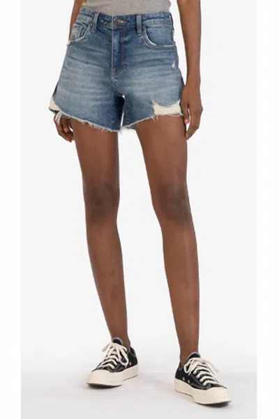 Kut From The Kloth Women's High Rise Jane Long Short In Blue