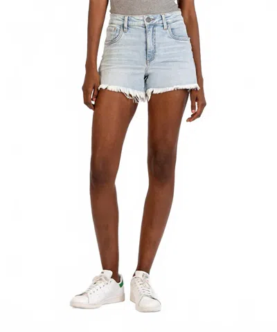 Kut From The Kloth Women's Jane High Rise Long Denim Shorts In Grey In Gray