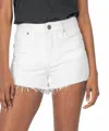 Kut From The Kloth Women's Jane High Rise Short In White In White