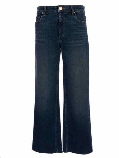 Kut From The Kloth Women's Kelsey High Rise Ankle Flare Jeans In Dark Indigo Wash In Blue