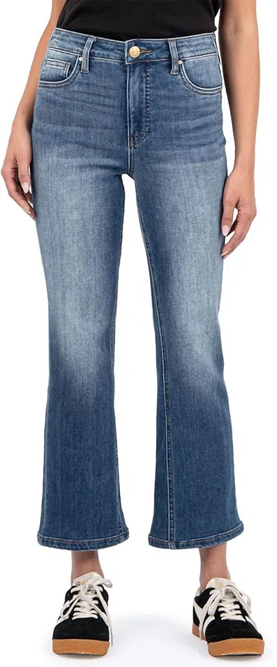 Kut From The Kloth Women's Kelsey High Rise Ankle Flare Jeans In Miracles In Black