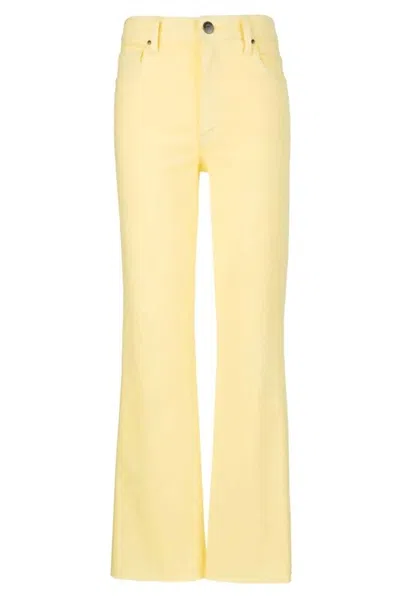 Kut From The Kloth Women's Kelsey High Rise Ankle Flare Jeans In Pastel Yellow
