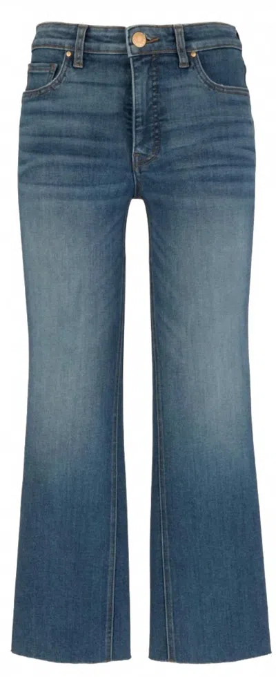 Kut From The Kloth Women's Kelsey High Rise Fab Ab Ankle Flare Jeans In Wonderful In Blue