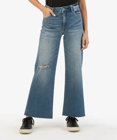 Kut From The Kloth Women's Meg High Rise Wide Leg Denim In Immersion