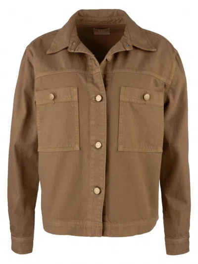 Kut From The Kloth Women's Placid Shirt Jacket In Camel In Brown