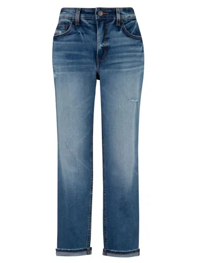 Kut From The Kloth Women's Rachael High Rise Fab Ab Mom Jeans In Denim Blue In Multi