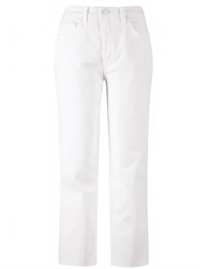 Kut From The Kloth Rachael High-rise Fab Ab Mom Raw Hem In White