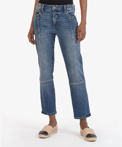 Kut From The Kloth Women's Reese High Rise Ankle Straight In Blue