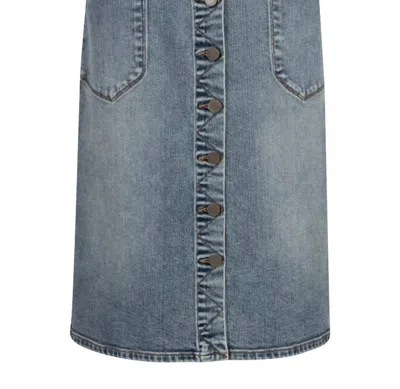 Kut From The Kloth Women's Rose Button Front Skirt In Denim In Multi