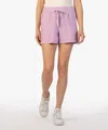Kut From The Kloth Elastic Waist Shorts In Purple