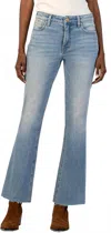 Kut From The Kloth Women's Stella High Rise Fab Flare Jeans In Priorities In Blue