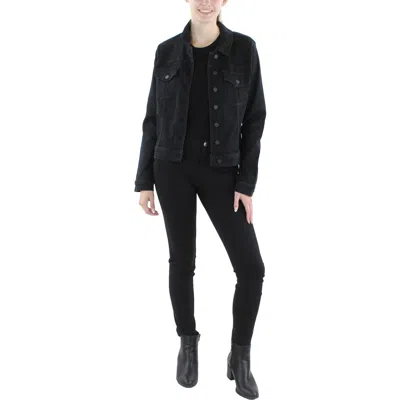 Kut From The Kloth Womens Jean Short Denim Jacket In Black