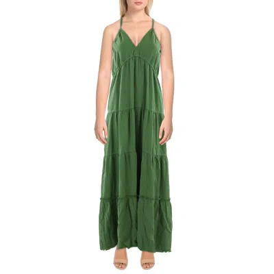 Kut From The Kloth Womens Tiered Lyocell Sundress In Green