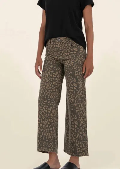 Kut From The Kloth Wood Meg High Rise Pants In Brown