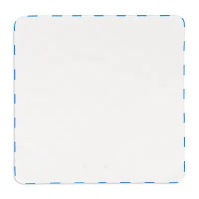 Kutnia Contrast Tipped Cotton Napkin, Set Of 4 In White