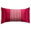 Kutnia Kutnu Pieced Decorative Pillow With Fringe, 12 X 20 In Red