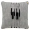 Kutnia Peshtemal Cotton Ikat Decorative Pillow, 20 X 20 In Gray