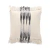 Kutnia Peshtemal Cotton Ikat Tassel Decorative Pillow, 20 X 20