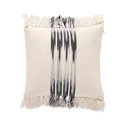 Kutnia Peshtemal Cotton Ikat Tassel Decorative Pillow, 20 X 20