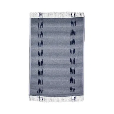 Kutnia Peshtemal Cotton Ikat Throw Blanket