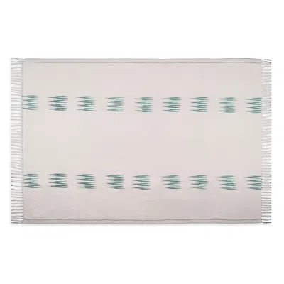 Kutnia Peshtemal Cotton Ikat Throw Blanket In Pink