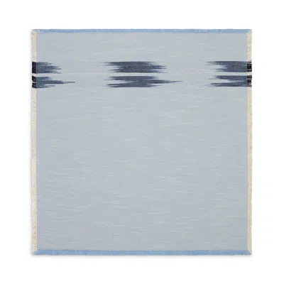 Kutnia Peshtemal Ikat Cotton Fringe Napkins, Set Of 4 In Blue