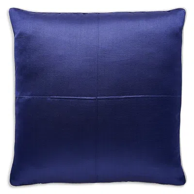 Kutnia Silk Road Solid Kutnu Pillow In Blue