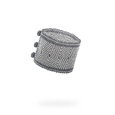 Kuu Women's Bracelet - Gray Crystal, Platinum