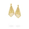 Kuu Women's Gold / Silver Net Earrings 2 - Gold, Platinum