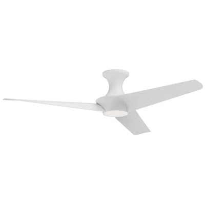 Kuzco 56" Emiko White 3000k Led Hugger Ceiling Fan