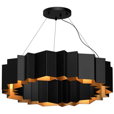Kuzco Akira E26 30-in Black/gold Chandelier