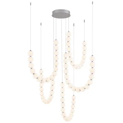 Kuzco Akoya 80 Light Chrome Dimmable Led Chandelier