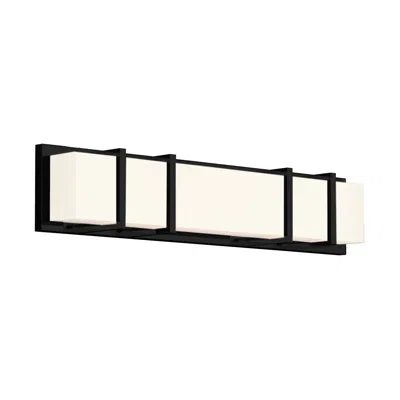 Kuzco Alberni 26" Wide Black Led Vanity Bath Light