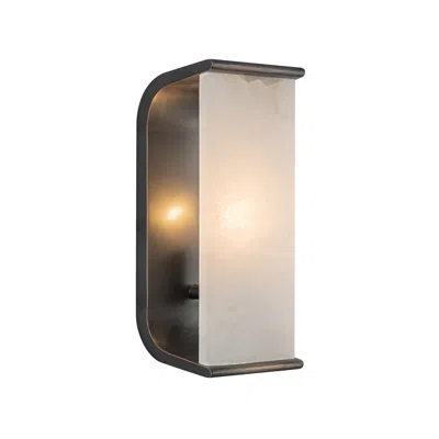 Kuzco Alora Abbott E12 10-in Urban Bronze/alabaster Wall Vanity
