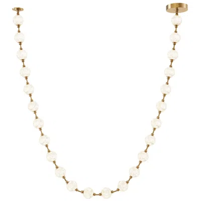 Kuzco Alora Akoya Led 24 Head Natural Brass Pendant