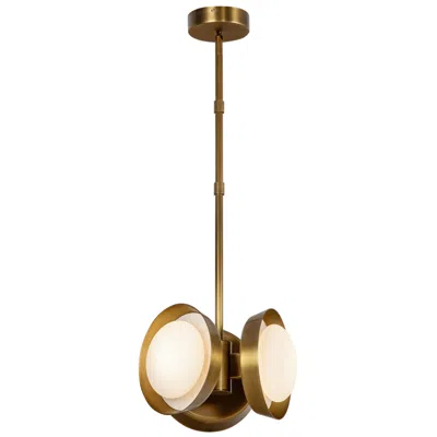 Kuzco Alora Alonso Led 13-in Vintage Brass Pendant